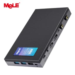 MeLE QuieterDL Fanless Mini PC 2.5Gb Dual LAN N100 Micro PC USB-C HDMI2.0+DP1.4 Triple Display Desktop Computers