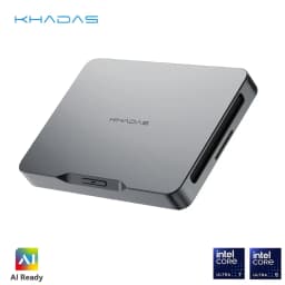 Khadas Mind 2, Pocket Mini PC with Intel Core Ultra 7 155H, 5.55Wh Battery, Thunderbolt 4, 8K, Win 11 Home, Micro Desktop Comput