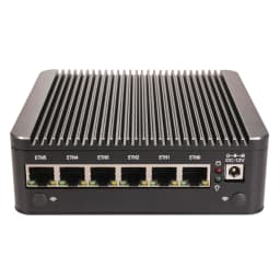 Intel N100 Pentium Gold 7505 Fanless Mini PC 6x Intel I226‑V 2.5G LAN RJ45 COM Firewall Home Server OPNsense Industrial Computer