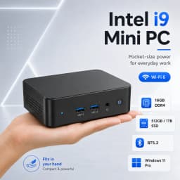MINI PC Windows 11, Intel Core I9-10980HK/Intel N150, 16GB RAM, 1TB SSD, Wi-Fi 6, Bluetooth 5.2, MINI PC for Office, and Study