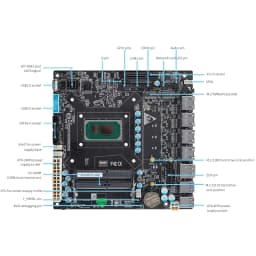 6 Bay NAS Motherboard 11th Gen Intel I7 1165G7 I5 1135G7 I3 1115G4 4x I226 2.5G 6xSATA 2xM.2 NVMe PCIEx4 Mini ITX Firewall Board