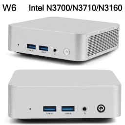 SZBOX W6 Intel N3700/N3710/N3160 Mini PC DDR 2*SATA SSD Wifi BT Pocket Office Computer Windows 10 Desk Computer