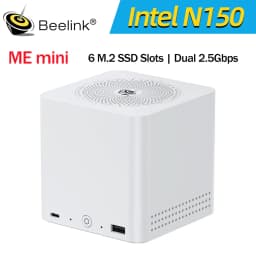 Beelink ME Mini ME Pro Intel Twin Lake N150 LPDDR5 4800MHz 16GB RAM 1T SSD WiFi6 4K Dual Lan Home Network Storage NAS Mini Host