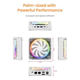 Genmachine Ryzen9 8945HS ES 7840HS 7940HS 8845HS 7640HS ES Mini PC Win 11 WiFi 6 Gaming PC Supprot DDR5 4800MHz Ram Display 4K