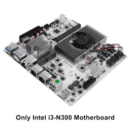 8-Bay 10G NAS Motherboard Intel I3-N350/N300/N150 1X10G + 2X2.5G LAN 2XNVMe PCIe X1 Firewall Mini ITX Mainboard