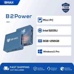Bmax B2 Power New Mini Pc Windows 11 Pc HDMI Intel 5205U 8Gb Ram 256Gb Ssd Intel Uhd Graphics Wifi Bluetooth