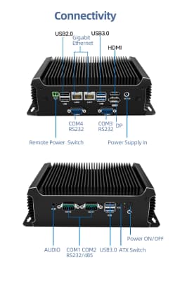 XCY X109G Industrial PC Support WiFi 4G 5G LTE I5-6300U Processor 4x COM RS232 RS485 2xGbE ATX GPIO M.2 SSD Windows Linux