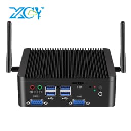 Industrial Mini PC Intel Pentium J5040 4xCOM 8xUSB 2xLAN 2xHDMI SIM Slot MPCIe WiFi 4G LTE GPIO LVDS Win11/10 Linux TPM2.0