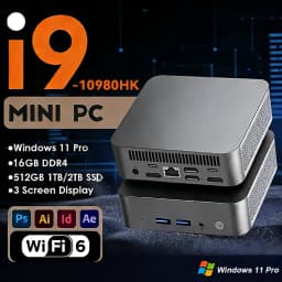 2026 Brand New Intel Core I9-10980HK Windows 11 Pro 32GB RAM 1TB SSD Gaming I9 Computer WiFi 6 USB3.0 Mini Desktop Computer PC