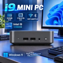 2026 Brand New Windows 11 Mini PC Intel Core I9 10980HK MINI PC 16GB 32GB DDR4 2048GB SSD WIFI 6 BT5.2 Gaming MINI PC