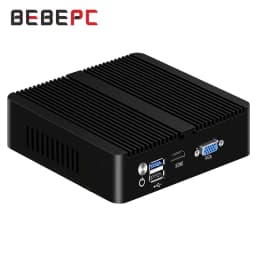 BEBEPC Mini PC Intel Celeron N2830 X30-4LAN 8G DDR3 128G SSD Windows10 Ready