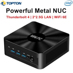 Topton Solid Nuc D17 Gaming Mini PC Intel Core i7 1365U ES Thunderbolt 4 2*DDR5 2*2.5G LAN Firewall Computer Windows 11 WiFi6E