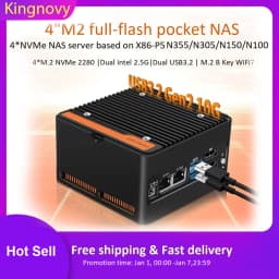 12th Gen Intel NAS Mini PC 3 N355 N305 N150 N100 4xM.2 NVMe Board 2xi226-V 2.5G DDR5 2xUSB3.2 HD Firewall PC Mini Computer Host