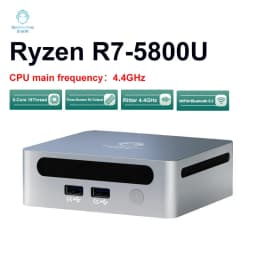 GenMachine New AMD Ryzen 7 5800U Windows 11 MINI PC DDR4 16/32GB 256/512GB SSD WIFI6 RTL8852, BT5.2 Desktop Gaming Computer