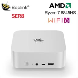 NEW Beelink SER8 Ryzen7 8745HS 8845HS Mini Gaming PC 32G RAM 1T NVME SSD Windows 11 Desktop Computer SER9 Pro HX370 SER10 MAX