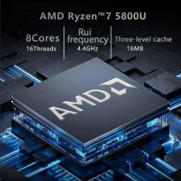 GenMachine AMD Ryzen 7 5700U/5800H/5800U/4800H Mini PC Windows 11 Pro DDR4 3200MHz NVMe SSD WiFi6 BT5.2 Desktop Gaming Computer