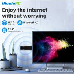 MiniPC Stick Fanless,Micro Desktop Computer CPU J3455,4GB/64GB,Gigabit Ethernet,4K@60Hz Output,Business,Office & Digital SignagE