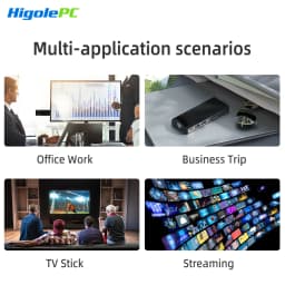 MiniPC Stick Fanless,Micro Desktop Computer CPU J3455,4GB/64GB,Gigabit Ethernet,4K@60Hz Output,Business,Office & Digital SignagE
