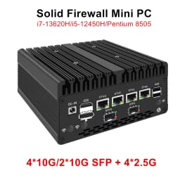 Topton New Firewall Mini PC 4*/2*10G SFP+ Intel I7 13620H 8505 4xi226-V 2.5G 2*DDR5 NVMe Industrial Computer Home Server Proxmox