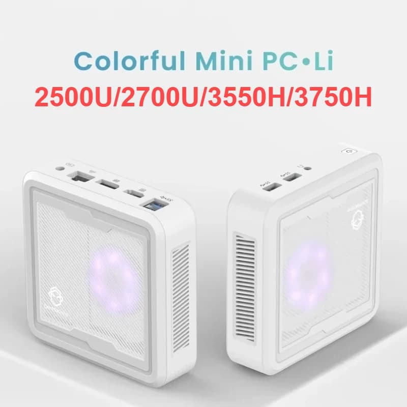 AMD Ryzen 7 2700U/3750H/Ryzen 5 2500U/3550H Mini PC Windows 11 Pro DDR4 M.2 SSD Desktop Office MINI PC Gamer Computer