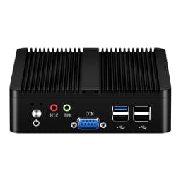 Mini Industrial Fanless Mini PC Intel Celeron J6412 J1900 N2840 Dual Gigabit LAN HDMI VGA 4x USB IoT Windows10/7 Linux Debian