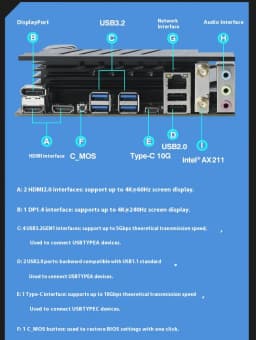 ERYING I5-14450HX/I7-14650HX/I7-14700HX/I9-14900HX Gaming Motherboard 2*DDR5 M.2 2280 SSD M-ATX Motherboard Computer