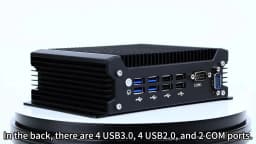 XCY-X58 Fanless IPC I5-1335U I7-10710U Mini PC 2x DB9 RS232 2x Ethernet 8xUSB WiFi 4G Modem Support Win10/11 Linux DC12-19V