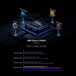 Chatreey Mini PC AN2P/AN2C Ryzen 5 5625U/3550H/7430U Gaming Desktop Computer NVME SSD WIFI6 HD Windows 11 Pro