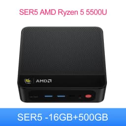 Beelink SER5 AMD R5 DDR4 5500U R3 3200U SER5 Max R7 DDR5 7735HS Mini PC DDR4 16G RAM 500G Type-C 4K Win11 Desktop Gamer Computer