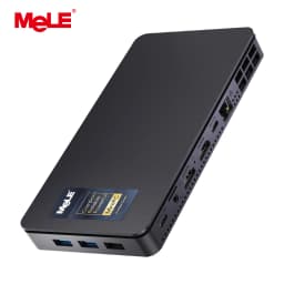 MeLE Overclock X2 Mini PC,N150 16GB 512GB Micro Desktop Computer, 4K Triple Display, All-in-one USB-C, USB3.2/WiFi/BT/Ethernet