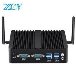 X30G Fanless Industrial Mini PC Intel Celeron N5095 2x Gigabit Ethernet 2x COM RS232 M.2 NVMe SSD 4x USB WiFi Windows 10 Linux