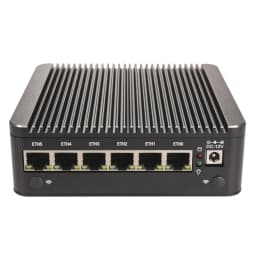 Intel 8505 7505 6305 6 Lans i226-V 2.5G Firewall Soft Router DDR4 NVMe 1*COM Type-C pfSense OPNsense Fanless Mini PC Computer