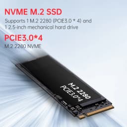 MOREFINE Mini Host M700S Loongson CPU 3A6000 High-Performance Processor Office Home Micro Computer Gaming Pc 16GB DDR4 256GB SSD