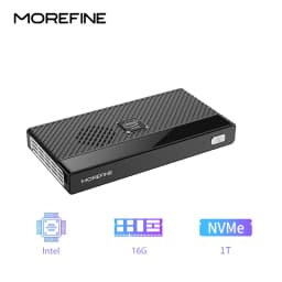 MOREFINE M6 Mini PC 12th Gen Intel N150 Windows 11 LPDDR5 2933MHz NVMe SSD Pocket Computer PC HDMI2.0 4K@60Hz WiFi 6 BT5.2