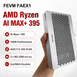SZBOX FEVM FAEX1 AMD Ryzen AI MAX+ 395 AI Mini PC Windows 11 LPDDR5 128GB 2TB SSD WiFi7 BT5.4 Dual USB4 Oculink High Performance