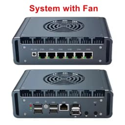 Topton 6x2.5G i226-V NICs Firewall Box Metal Solid Mini PC Intel i3 N300 N100 DDR5 2xNVMe 2.5''SATA ESXi Proxmox NAS Home Server
