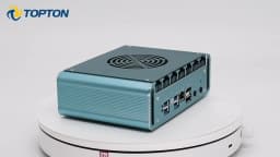 Topton 6x2.5G i226-V NICs Firewall Box Metal Solid Mini PC Intel i3 N300 N100 DDR5 2xNVMe 2.5''SATA ESXi Proxmox NAS Home Server