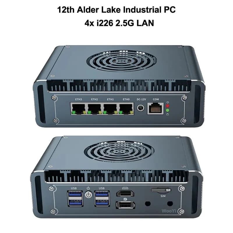 G30F Metal Firewall Router Intel i7 13620H i5-1235U Pentium Gold 8505 4x Intel i226V 2.5G LAN DDR4 pfSense Firewall Router