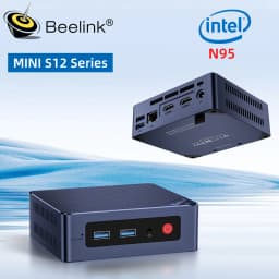 Beelink Min S12 Windows 11 Home Mini PC Intel 12th Gen N95 DDR4 8GB 256GB 12GB 256GB SSD 2.4G&5G Dual Wifi 1000M BT5.2 NVME