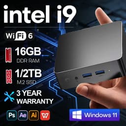 Brand New Intel Core I9-10980HK 16GB RAM 1/2TB SSD FHD Bluetooth 5.2 WiFi6 1000M Ethernet Windows 11 Gaming Office Mini PC