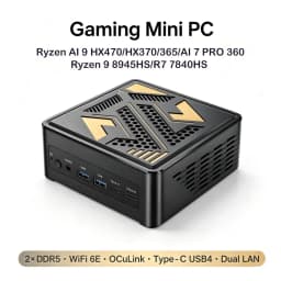Gaming Mini PC AMD Ryzen AI 9 HX470 HX370 365 AI 7 PRO 360 Ryzen 9 8945HS R7 7840HS 2xDDR5 WiFi6 Windows11 Mini Desktop Computer