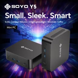 SOYO Mini PC Y5 Intel I3 4th Gen CPU 8GB RAM 128GB ROM Windows 10 WiFi BT4.2 Desktop Computer