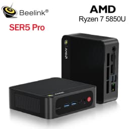 Beelink SER5 Pro AMD Ryzen7 5800H/5850U/ Ryzen5 5625U Mini PC 16GB RAM 500GB NVME SSD Windows 11 4K HD Desktop Gaming Computer