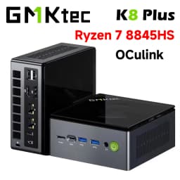 GMKtec K8 Plus Ryzen 7 8845HS Mini PC Windows 11 Pro DDR5 128GB 5600MT/s PCIe4.0 NVMe SSD WiFi 6 BT5.2 Desktop Gaming Computer