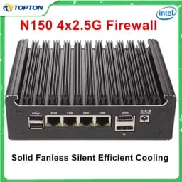 Solid Fanless Firewall Mini PC Intel N150 N95 Core i5 8250U i3 8145U Pentium 4417U 4x2.5G i226 NIC Home Server pfSense OPNsense
