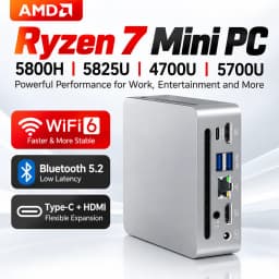 SZBOX S58 AMD Ryzen 7 5800H/Ryzen 7 5825U/R7 4700U Mini PC Windows 11 DDR4 3200Mhz Nvme SSD WiFi6 BT5.2 Mini Gaming Computer