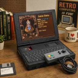 SZBOX BOOK386 Retro Computer 386 Compatible DOS PC Windows 95 3.11 Vintage PC DOS Games Classic Games Retro Gaming Mini Computer