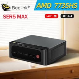 Beelink SER5 R7 7735HS MINI PC WiFi6 BT5.4 1000M 7735HS LPDDR5 24GB 500GB 1T SSD 2.5G LAN Desktop Office PC Desktop Computer