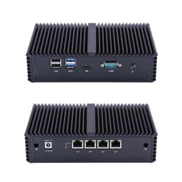 Qotom Mini PC Q300G4-S05 Core I3 I5 I7 with 4 Gigabit Ethernet NIC AES-NI Firewall Router Computer