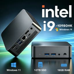 2026 Mini PC Windows11 Pro Intel Core I9 10980HK/i3 6100U PC Gaming Computer 16GB RAM 1/2TB SSD WiFi6 M.2 Office PC Gamer Portable Mini PC Desktop